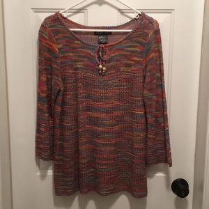 Very Pretty Multi Colored Boho Type Sweater